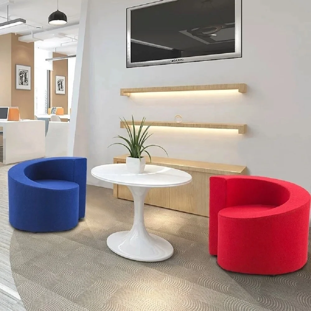 Modern Design Sectional Sofa Lounge Sofa Office Waiting Round Sofa