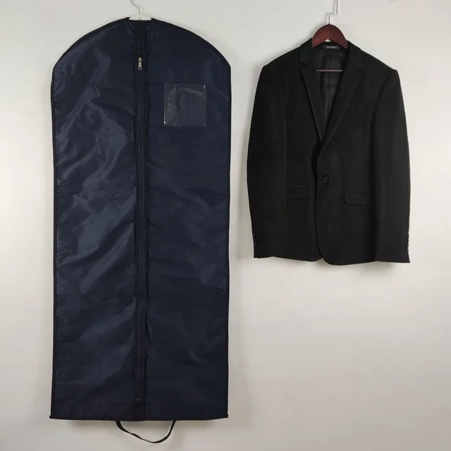 Оптовая продажа сумка для одежды костюм с молнией мешки логотипом на заказ складное платье