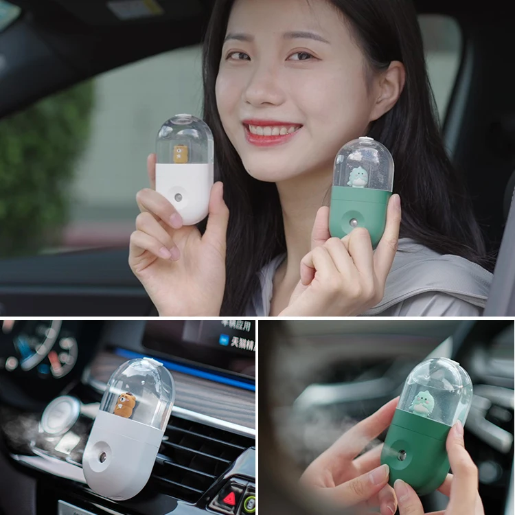  Kinscoter New Arrival Personal Cute Mini Portable Pocket 35ml Car Humidifier Facial Steamer Mist Sprayer