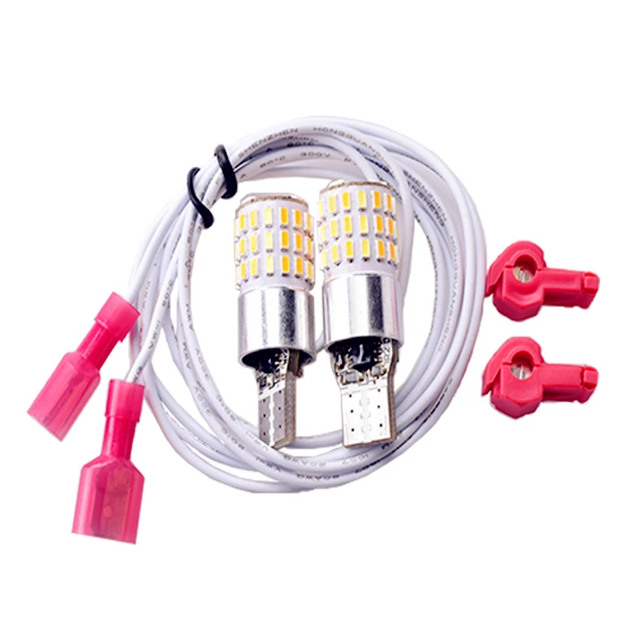 2019 Hot Sales T10 Led Braking Reversing Turn Signals DRL Daytime Running Tail Light Lamp Bulbs Yellow White Dual Color Cars