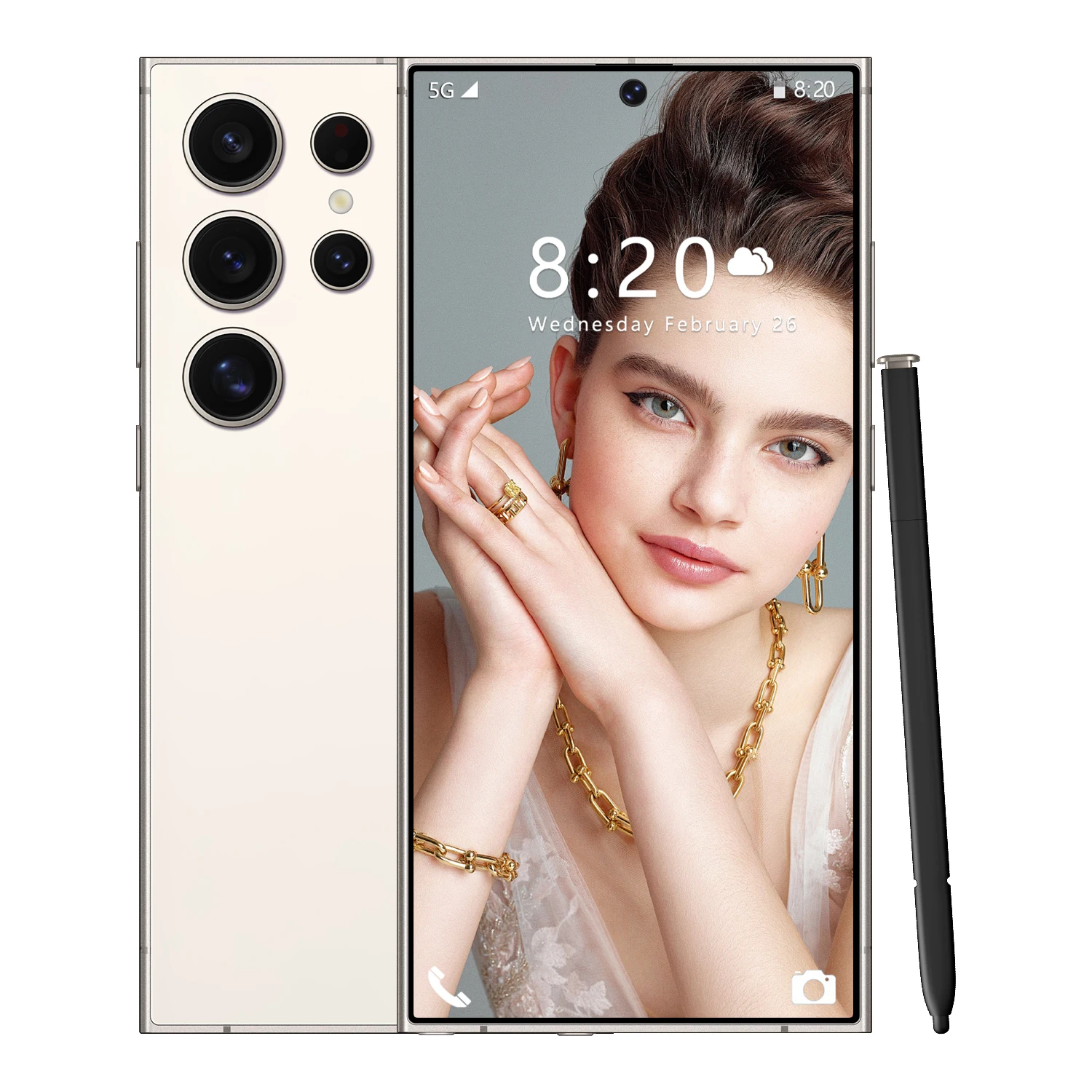 Оригинальный дешевый смартфон S24 Android 7 3 дюймов 16 Гб + 1 Тб Google Play Store Mtk Dual Sim 48 Мп 108