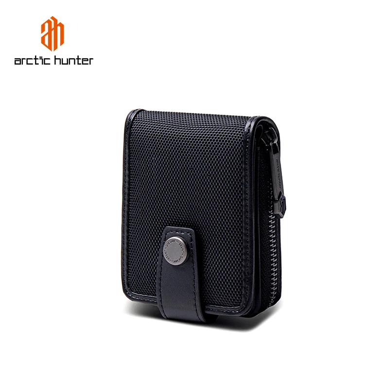 arctic hunter Microfiber Male Purses With Zip Coin Pocket Customize Logo Men Wallet And Card Holder Wallets Men