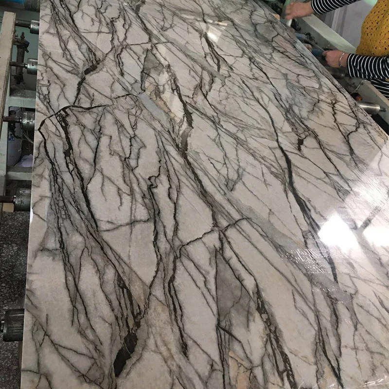 
1220*2440mm High density PVC UV coating Marble PVC sheet 
