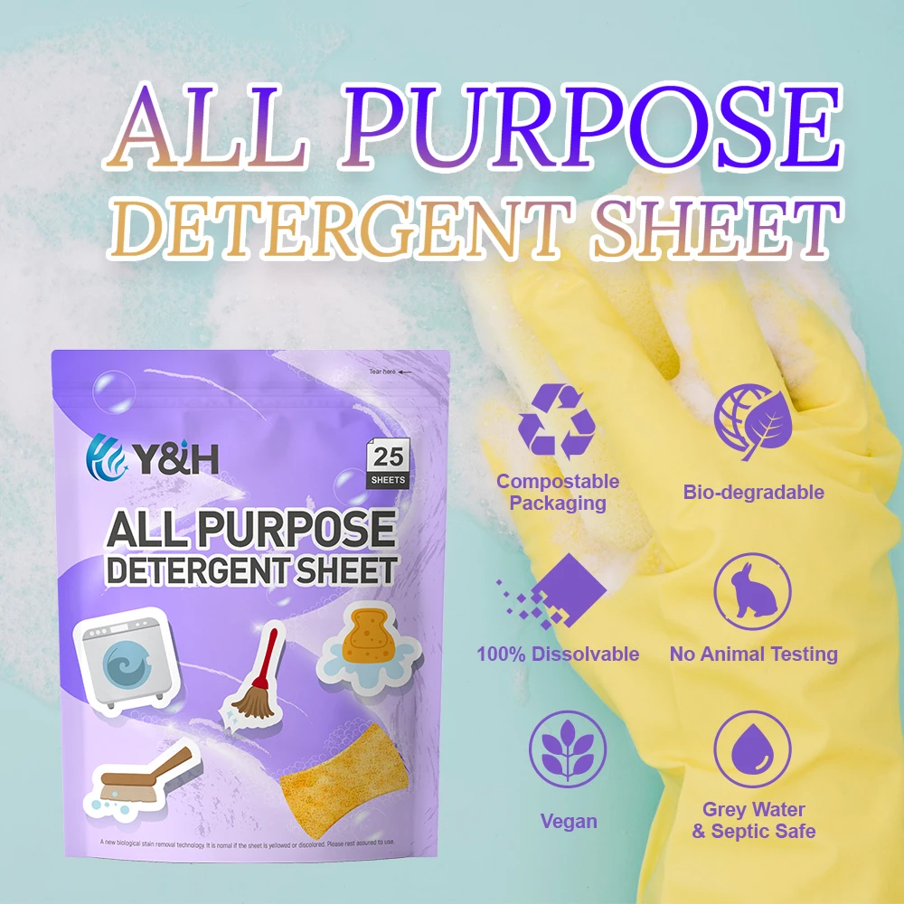 Multi functional cleaning sheet strip / tablet quick dissolve toilet cleaner sheet / Toilet bowl Deodorant Cleaning Tablets
