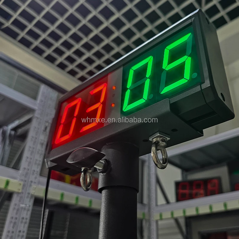 Indoor Scoring Game Durable Aluminum Alloy Housing Push Button Adjust LED Digital Scoreboard