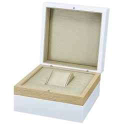 Luxury custom watches storage boxes white wooden watch box
