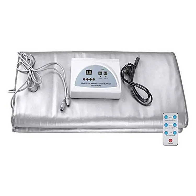 2023 Factory Price Dehumidification Sweat Steaming Thermal Steam Far Infrared Silver Sauna Blanket for Weight Loss and Detox