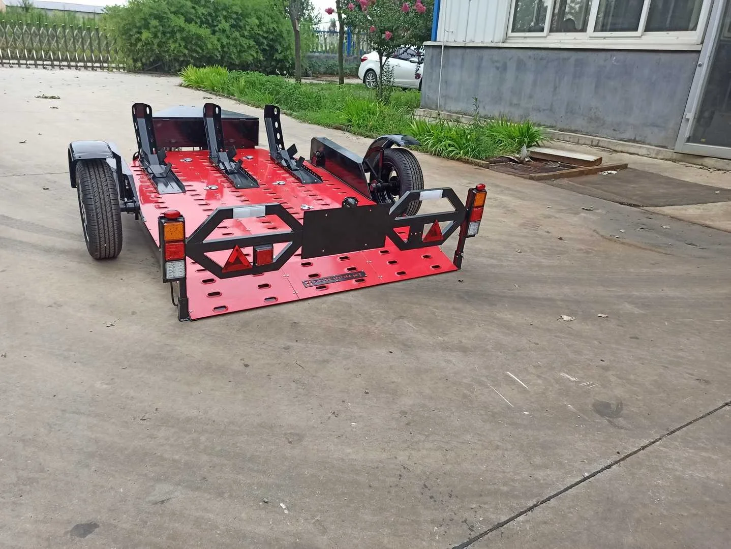 800KG  Single Axle Electric Brake Mini Carry Excavator Trailer Motorcycle Trailer