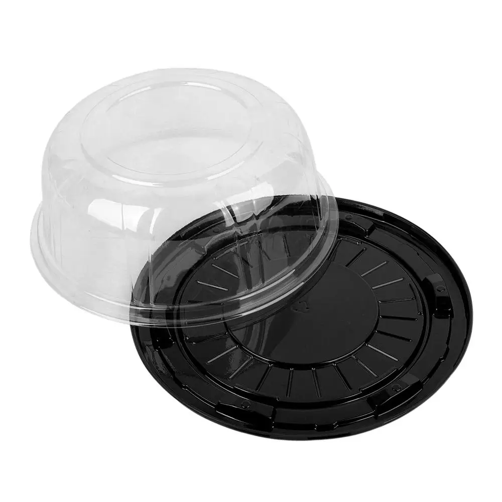 Eco-friendly Disposable Round Packaging Container Plastic For Cake