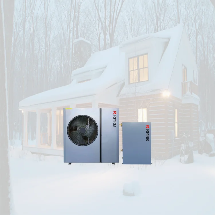 RMRB 11.2kw Split System Evi DC Inverter Air to Water Air Source Water Heater Heat Pump For Heating Cooling Dhw