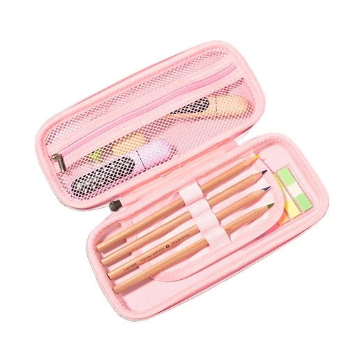 
Custom Large Capacity Student Stationery Bag EVA 3D Zipper Pencil Case for Girls Cute Cat Printing 