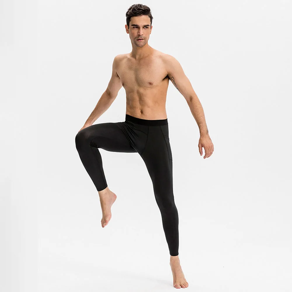 Breathable leggings custom design anti cellulite yoga pants compression sport workout fitness gym seamless mens pocket leggings