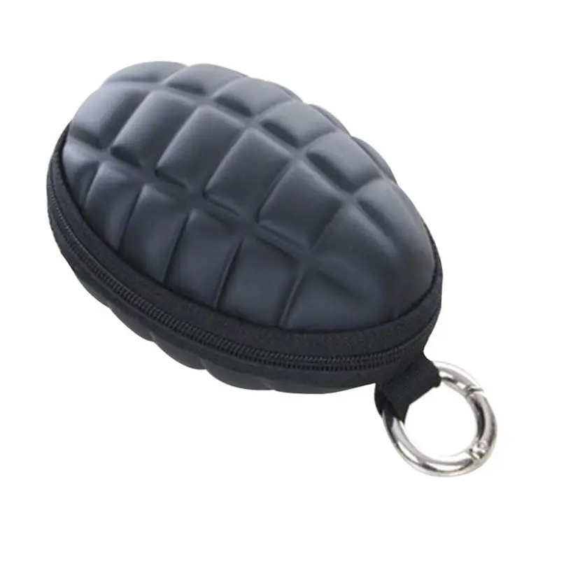 2020 Multifunctional Grenade Shaped Car Keys Wallets Pu Leather Hand Zipper Coin Purse Pouch Bag Keychain Holder Case