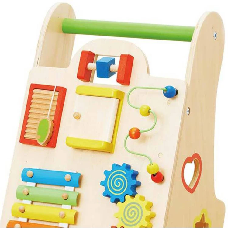 New Multifunction Educational Learning Activity Children Wooden Baby Walker Toy For Kids