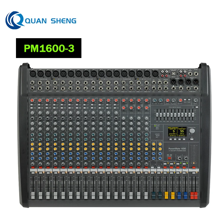 PM1600-3 Professional Digital Power Amplifier Power Dual 99 Dsp Professional Digital Audio Mixer  for Stage Effects Controller