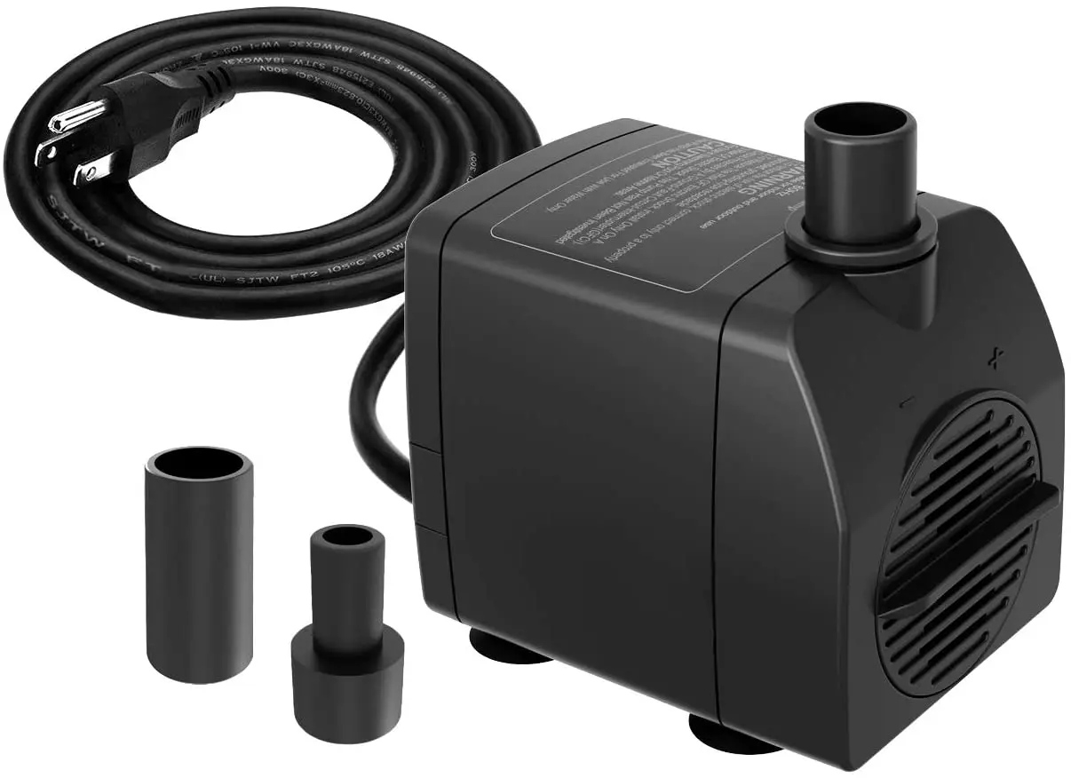 electric submersible water pump 13W pump motor 210GPH for water circulation pump flow adjustable for aquarium fountain pumps