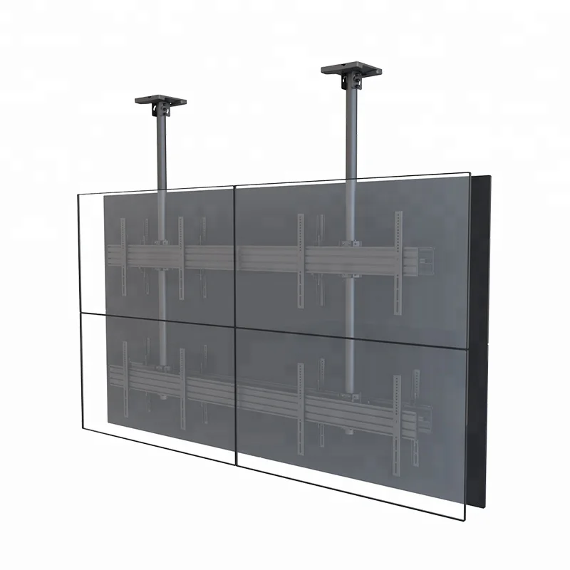 Universal Quad Vertical 2X2 Ceiling Mount for 32 inch to 65 inch VESA 100X100-600X400 VESA 100X100-600X400mm TV Mount