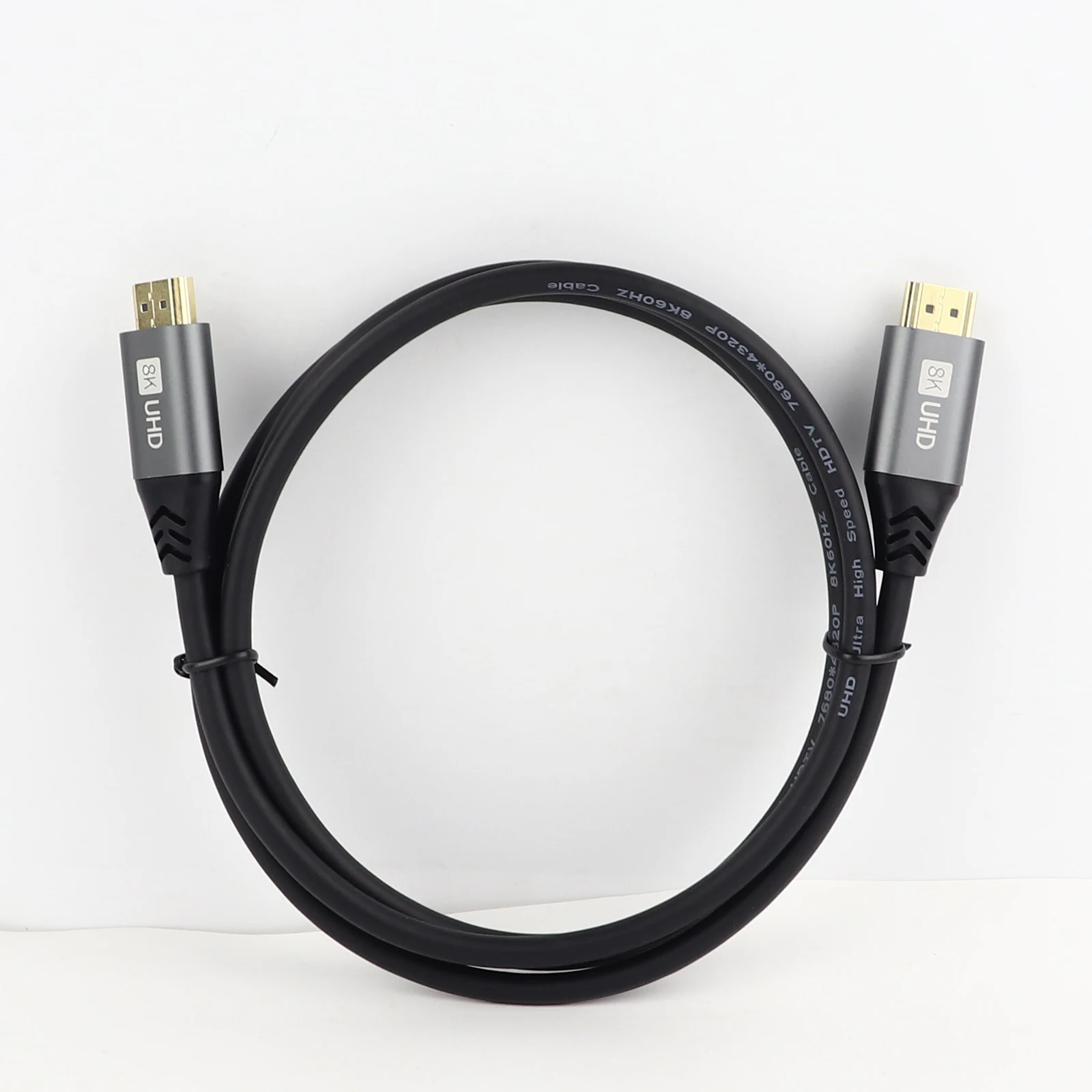 Мультимедийный интерфейс высокой четкости V2.1 высокоскоростной HDTV 8K 60 Гц 3D покрытый ПВХ видеокабель ТВ кабель 1 5 м UHD