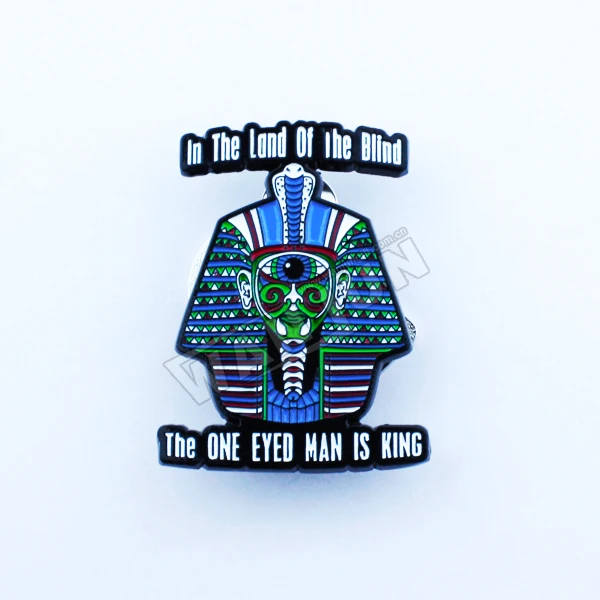 Custom Manufacturer Hat Clothes Kpop School Tie Badges Hard Enamel Printing Badge Push Lapel Pins