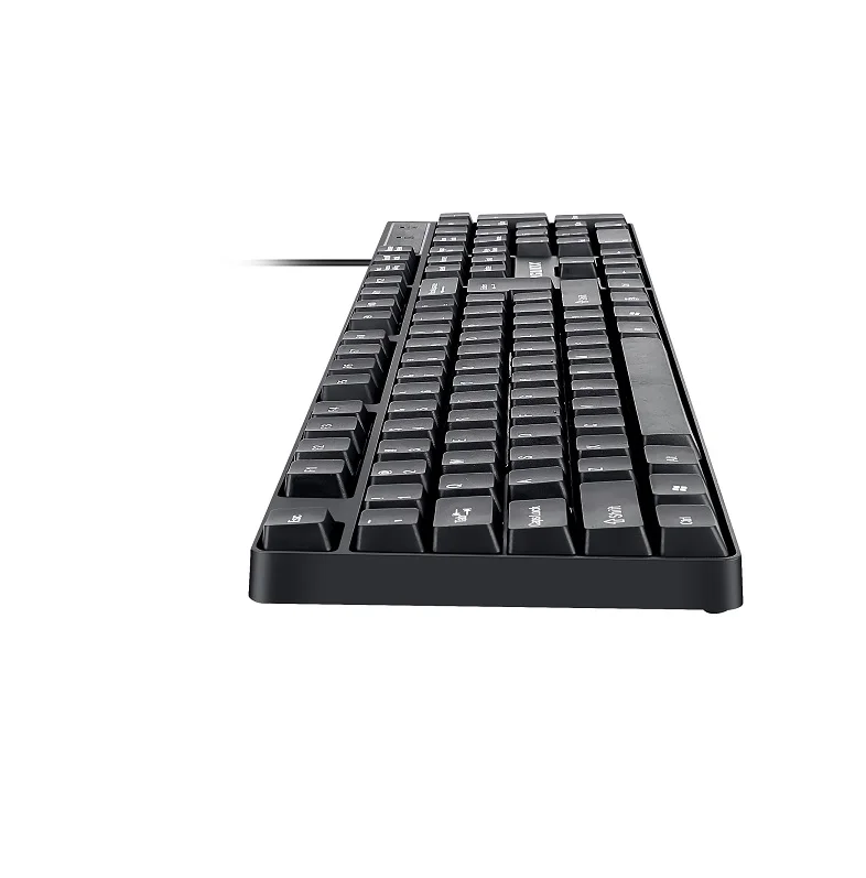 New black 104keys Klavye Kiti keyboard mouse combo Ergonomic wired USB keyboard and mouse combination