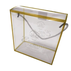 OEM Custom Gift Box Transparent Folding PVC PET Plastic Acetate Clear Packaging Box