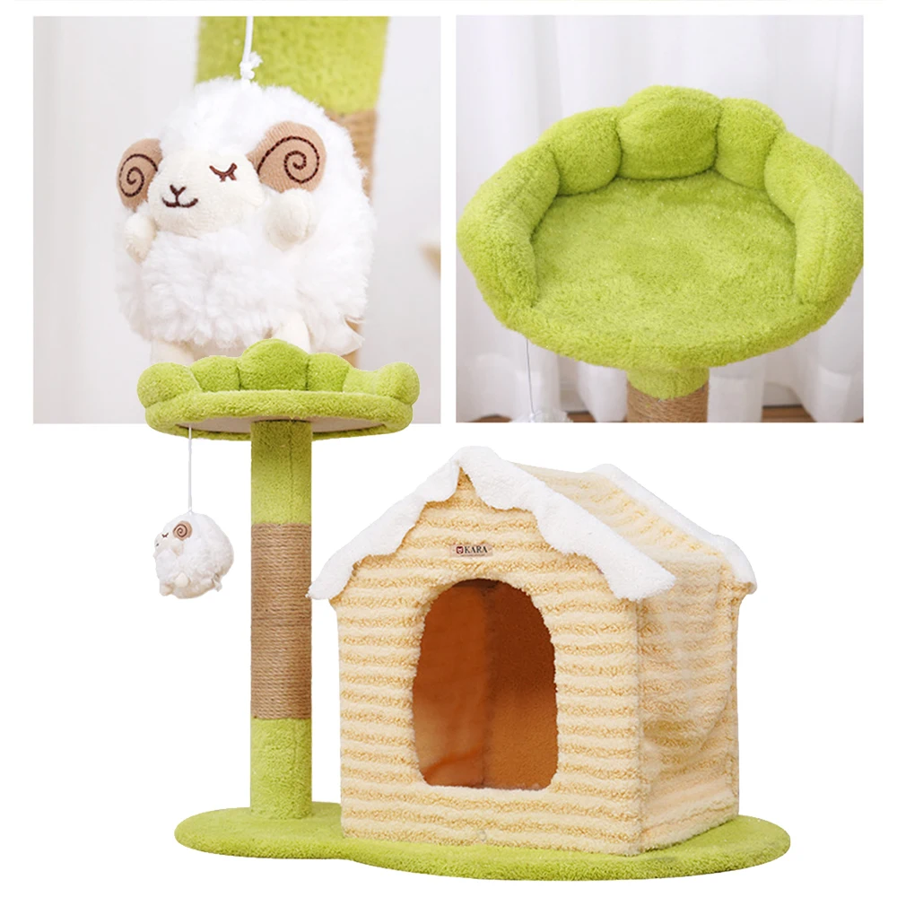 Manufacturer Wholesale Sisal Short Plush Warm Cat Tree House