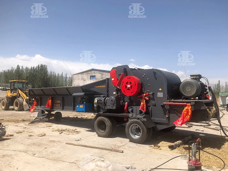 New Technology Thick Strengthen Screen 35 Tons Per Hour Reed Pole Sillage Chopper Machine