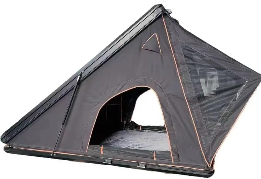 Yescampro Aluminum Alloy Triangle roof Tent Waterproof 2-3 People with Ladder roof Tent
