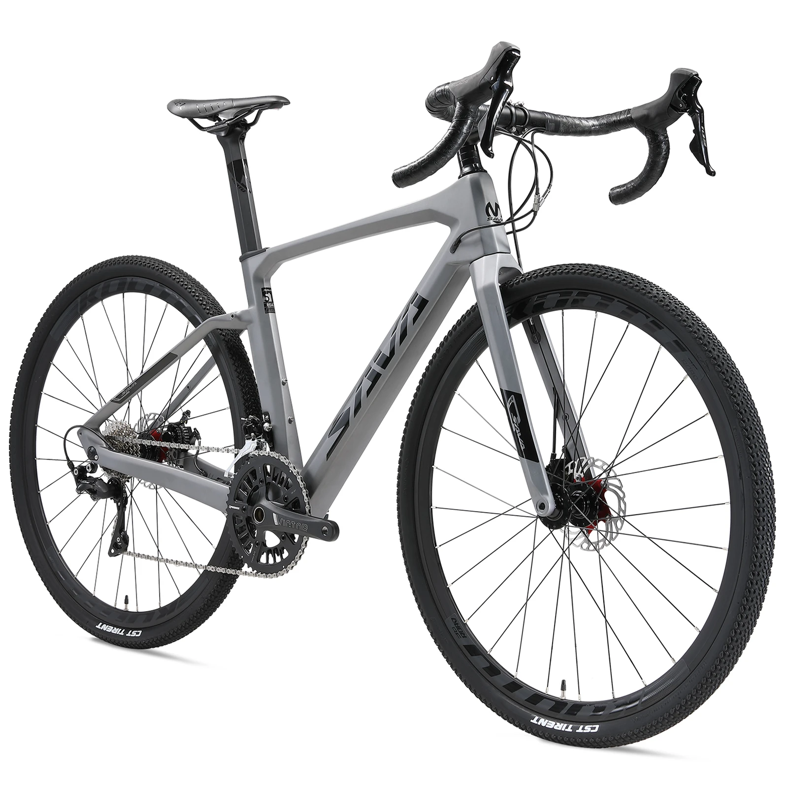 SAVA Gravel Bike Carbon Fiber Shimanos R11-R3000 Carbon Frame Road Bike Racing Bicycle 18 Speed Adult Gravel Road Bike for Sale