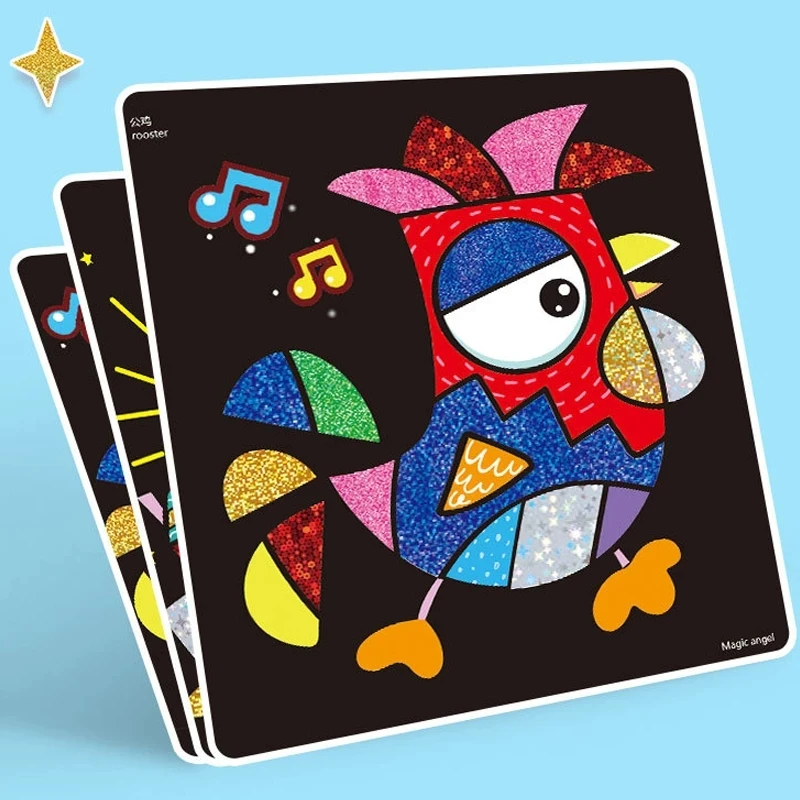 Arts and Crafts Drawing Toys DIY Cartoon Magic Transfer Painting Crafts for Kids