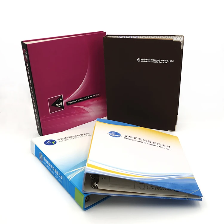 Рекламный материал, дизайн печати, Заводское изготовление, Размер A4, тканевая папка, металлическое обвязочное кольцо