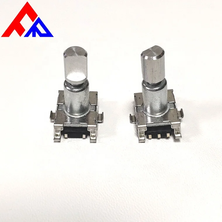 EC11 SMD 1.5mm stroke 5pin 6mm metal D-axis knurled shaft encoder 9 pulse 15 pulse 20 pulse rotary encoder
