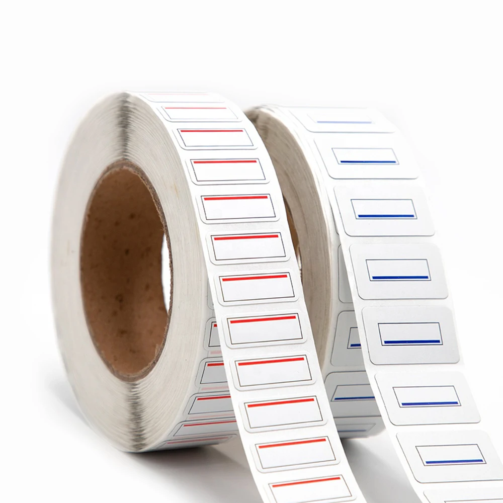 Eco-Friendly Material Red Line Multi Layer Piggy Sticker Roll Pakistan Piggyback Price Label Sticker For Garment Tag