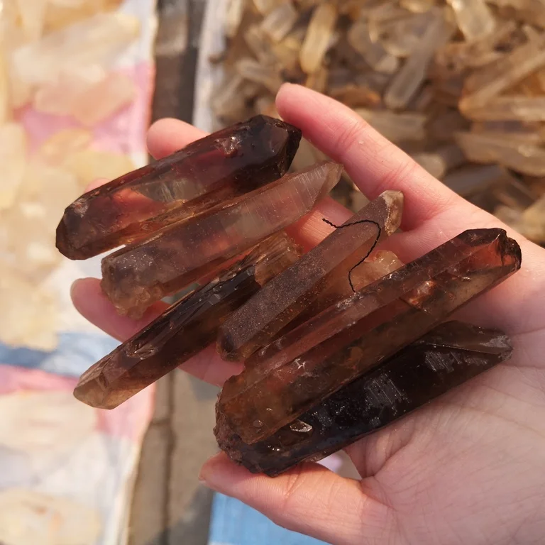 Wholesale Natural Smoky Crystal Quartz Stone Rough Smoky Crystal Point