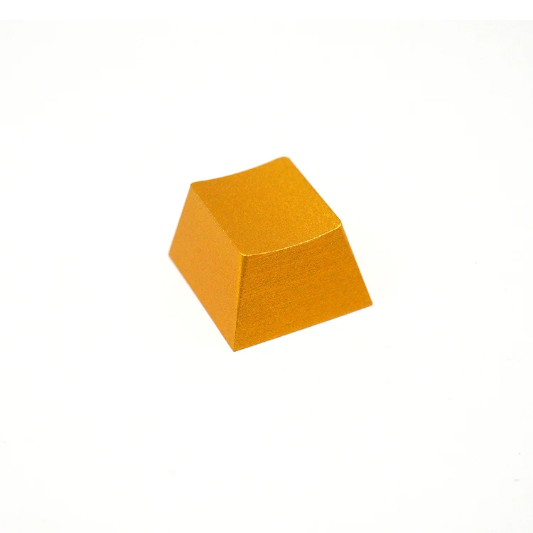 New Style Customized CNC Machining Parts Dust Proof Decorative Luxury Golden Sandblast Keyboard Cap Covers