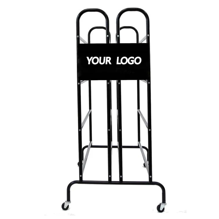
OEM Custom capacity available metal frame sports portable ball cage foldable folding football storage cart for 