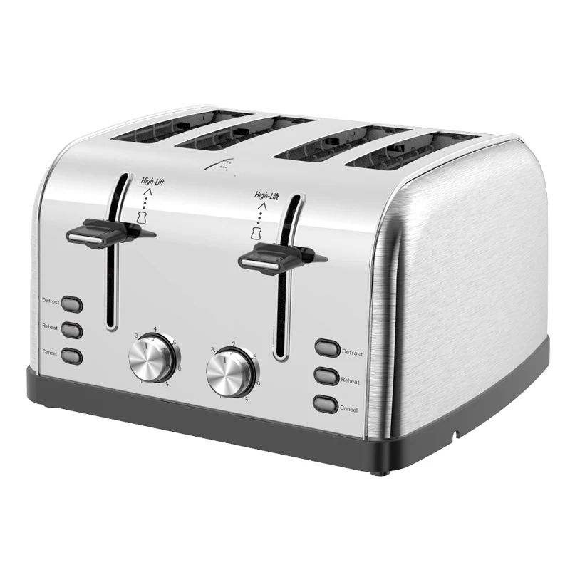 Anbolife new 4 slice toaster breakfast maker multi function toaster bread cooker small kitchen appliance