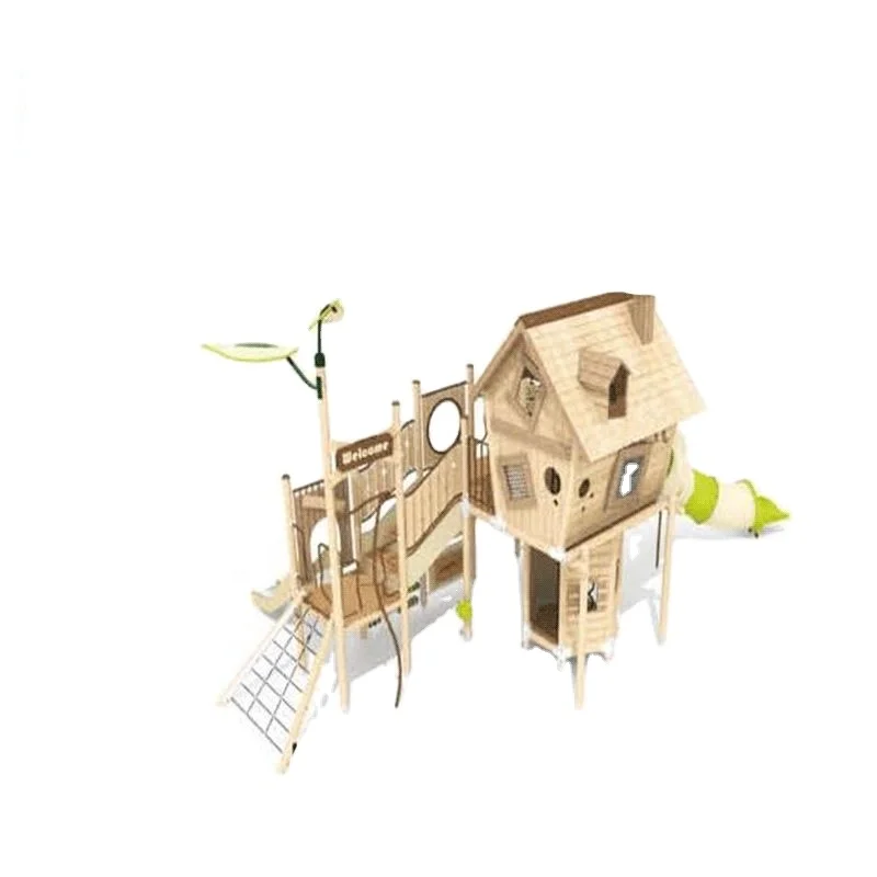 New Design Attractive Large Plastic Pirate Ship Series Outdoor Wooden Slide Play Set