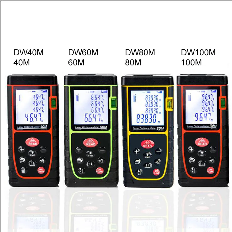  DW40M 60M 80M 100M Цифровой Лазерный дальномер экономичный ручной