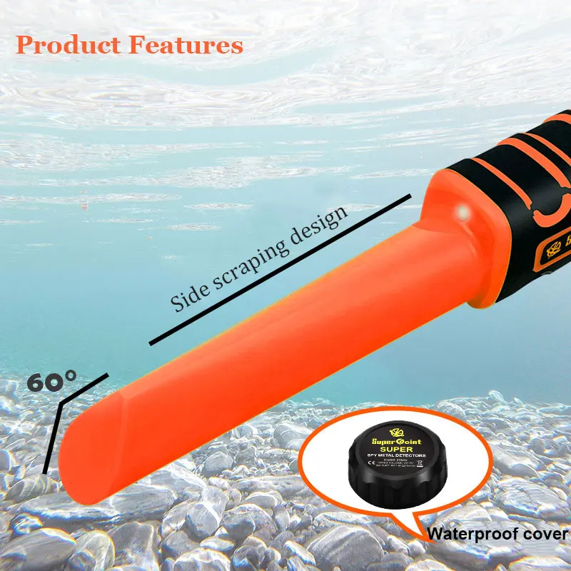 
2021 New Handheld industrial metal detectors IP68 waterproof professional treasure hunting underwater metal detector 