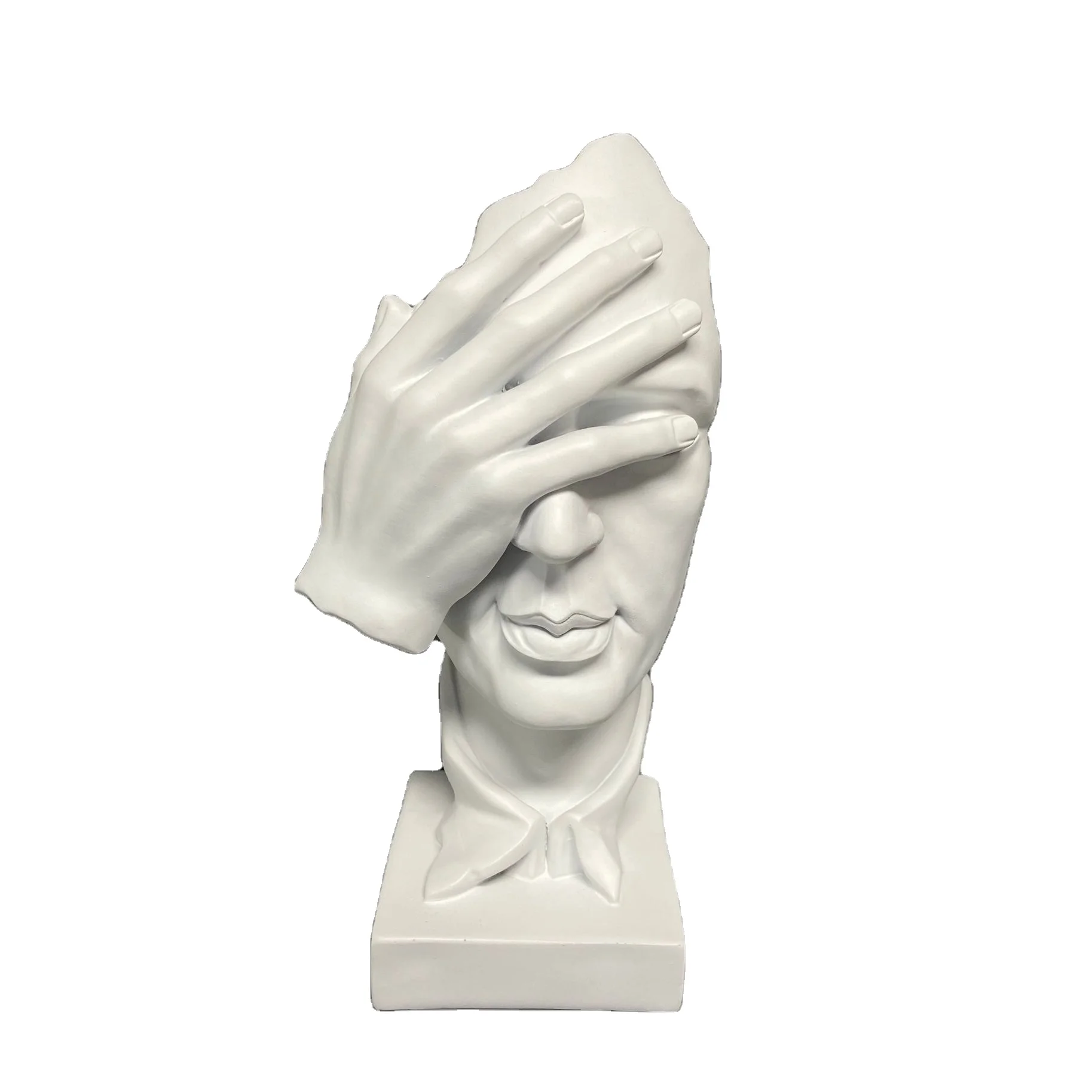 Nordic Retro Resin Figurine  Face Statue Home Living Room Decoration Desktop Gift Figurines