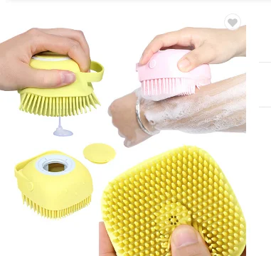 Daily necessities Silicone shampoo baby adult bathing brush shampoo artifact bath ball soft hair massage bath
