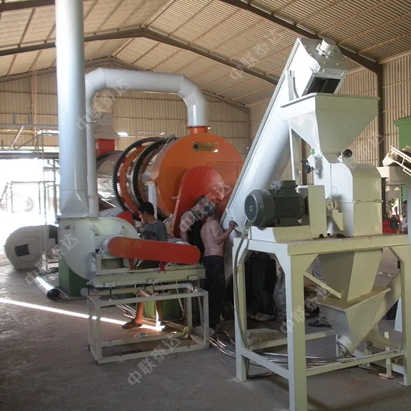 Efficient TDQ Rotary Drum Dryer For Drying Metal Textile Dyeing WWTP ETP STP Sludge Cake Slurry With Dispersing Shaft