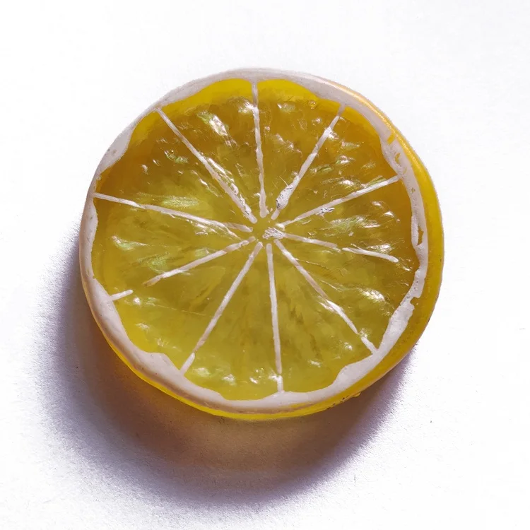 
10pcslot New Artificial Plastic Lemon Slices Lifelike Decorative Fruit New Post Gifts Decorative For Party Kitchen 