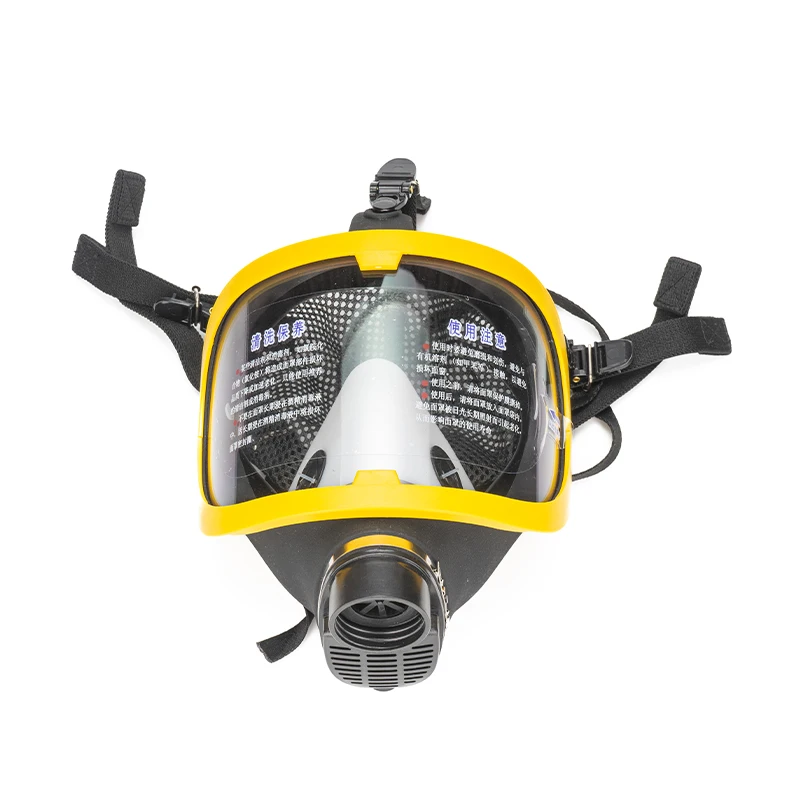 Quality Assurance Anti Smoking Full Face Gas Mask for Fire Fighting Protection Safety Chemical Gas Mask
