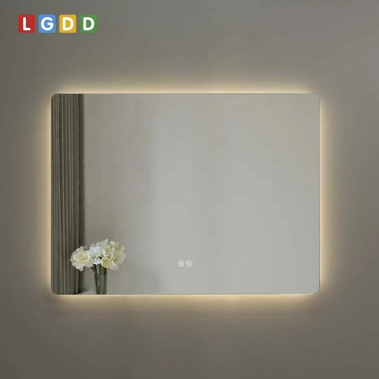 CE ETL Frameless Backlit Rectangle Lighting Vanity Wall Bath Mirror LED Mirror Bathroom Mirror