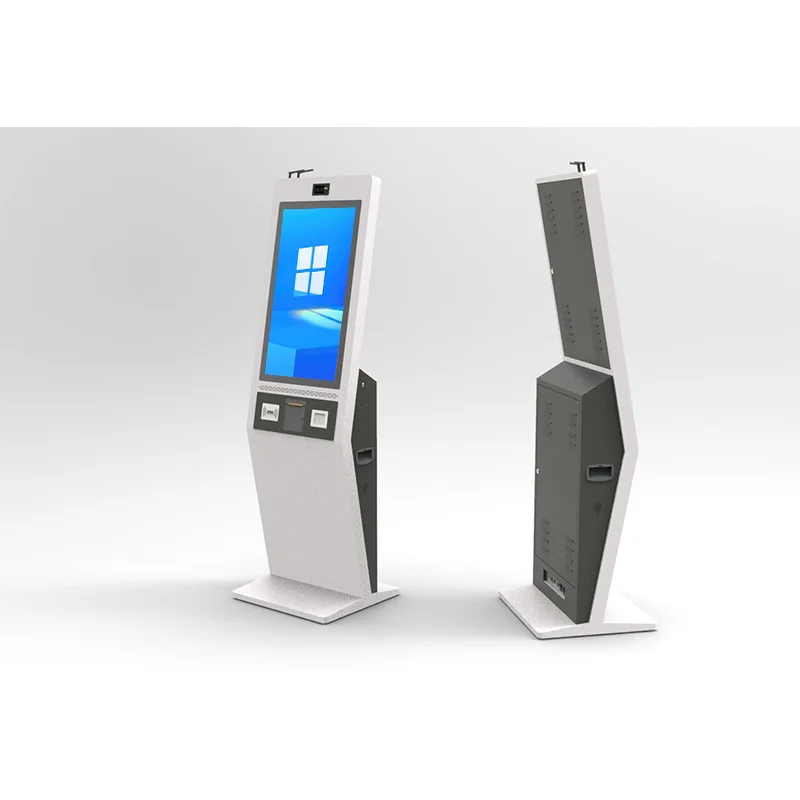 Self-Payment Touch Screen Self-Service Kiosk Allowing Customers To Complete Transactions Independently