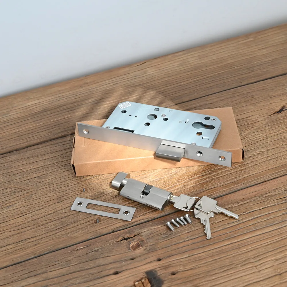 European standard cylinder deadlock 5572ZD with CE fire rating 2/4 hours on timber/steel door HANRUI brand useD in storeroom