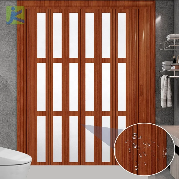 Interior Folding Sliding Doors Used for Bedroom PVC and Aluminum Alloy Folding Door