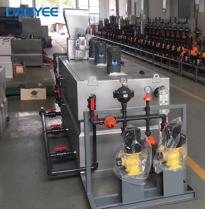 Automatic Powder Dosing Machine Mixing Polymer Liquid Flocculant PVC Polymer Make Down System